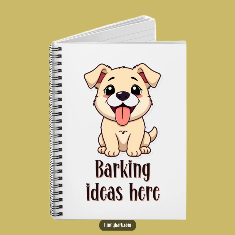 Funny Panting Dog Notebook - Capture Ideas With Happy Canine Vibes
