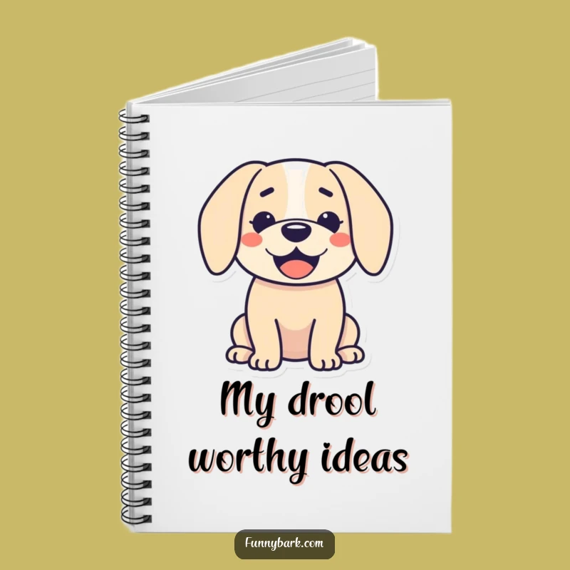 Funny Dog Silhouette Notebook - Jot Down Happy Thoughts!