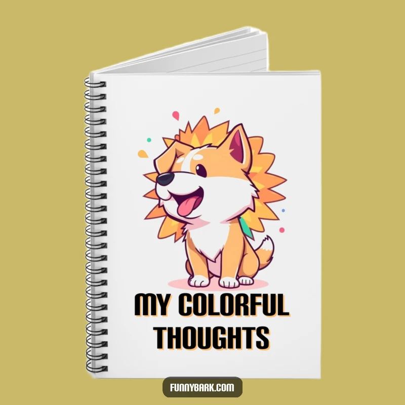 Funny Energetic Bark Notebook: Jot Down Ideas with Colorful Flair