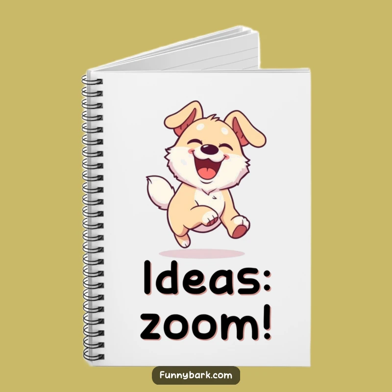 Funny Joyful Dog Journal - Energetic Runner Notes, Amazing Funny Gift!