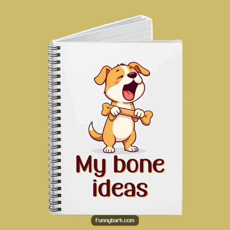 Funny Standing Dog Notebook: Bone Bark Journal - Hilarious Gift for Ideas