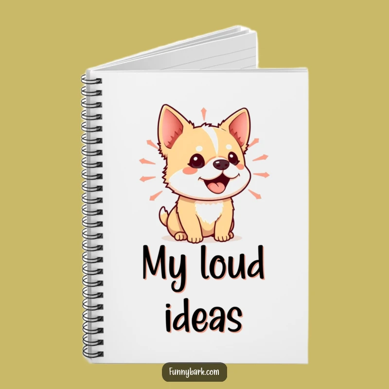 Funny Small Dog Sound Wave Notebook Journal for Dog Lovers Hilarious Note-Taking Gift
