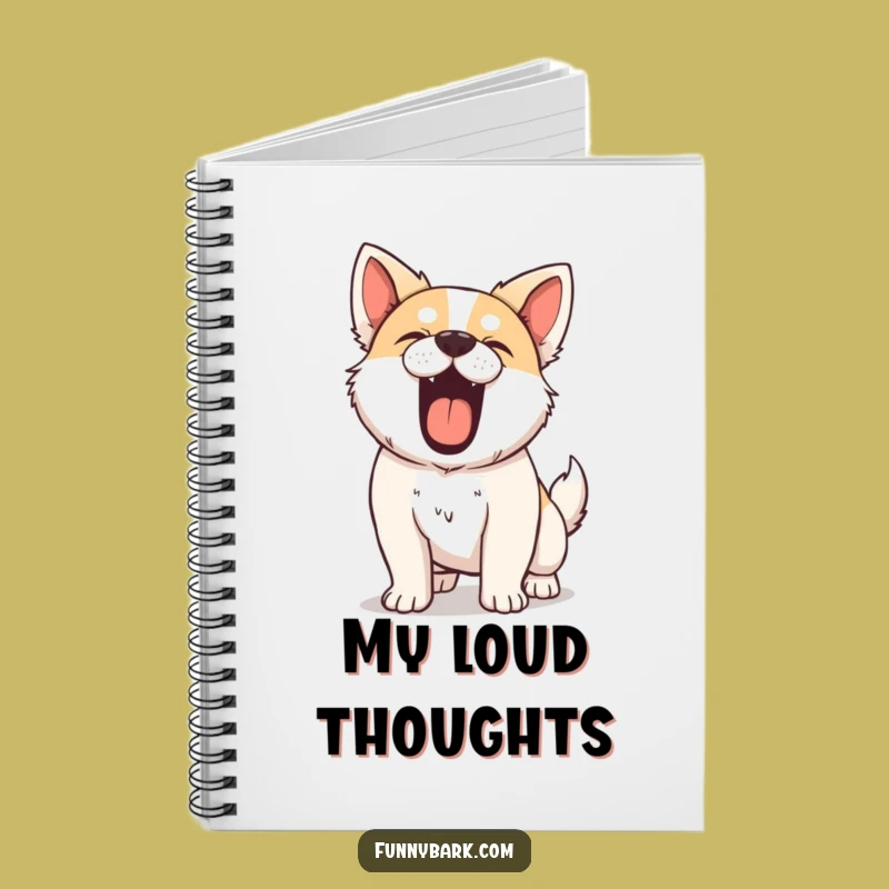 Funny Notebook - Mighty Barking Dog, Journal for Dog Lovers, Great Funny Gift