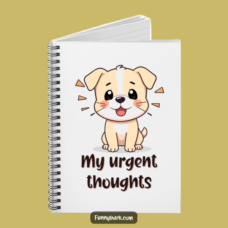 Funny Tiny Dog Notebook: Alert Notes, Perfect Humorous Journal