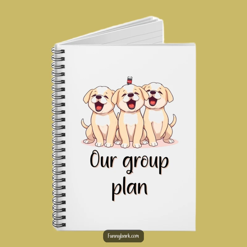 Funny Puppy Pack Notebook Journal for Dog Lovers Hilarious Note-Taking Gift