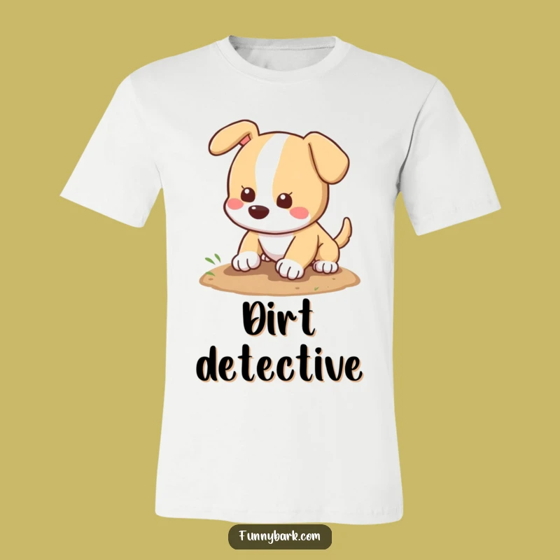 Funny Dog Digging T-Shirt: Playful Pooch Pawing Dirt, Hilarious Dog Lover Gift