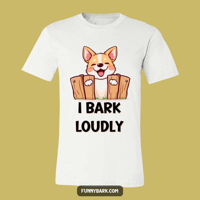 Funny Barking Dog T-Shirt - Energetic Pup Tee