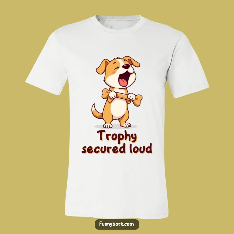 Funny Bone Guardian T-Shirt: Standing Bark Dog Tee - Hilarious Gift