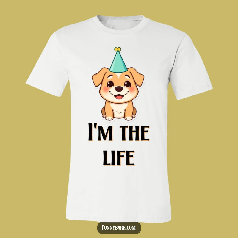 Funny Dog Party Hat T-Shirt: Wear Your Paw-ty Spirit!