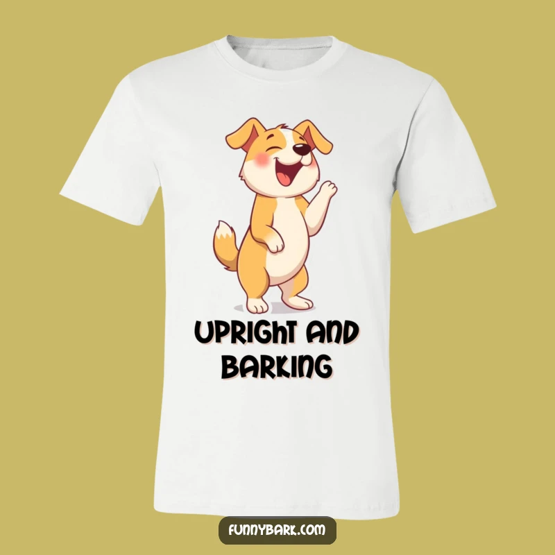 Funny Happy Barker T-Shirt: Unleash Laughter with this Joyful Dog Tee