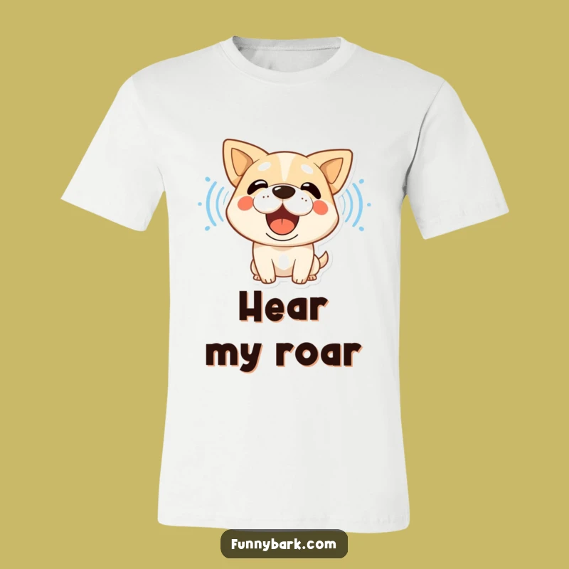Funny Dog Barking Sound Waves T-Shirt - Expressive Canine Apparel
