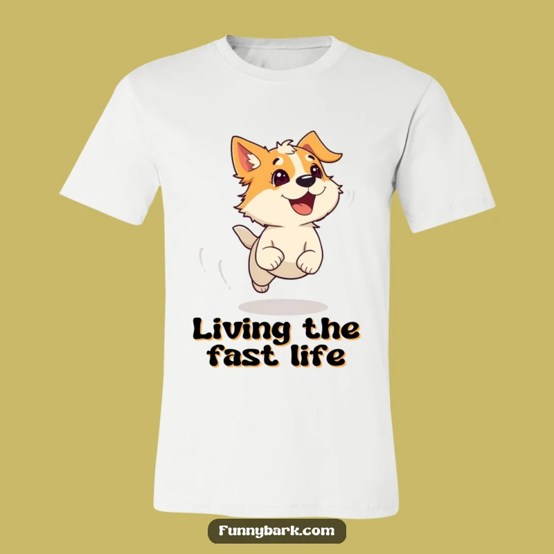 Funny Windy Runner Dog T-Shirt: Barking Freedom Tee - Hilarious Gift