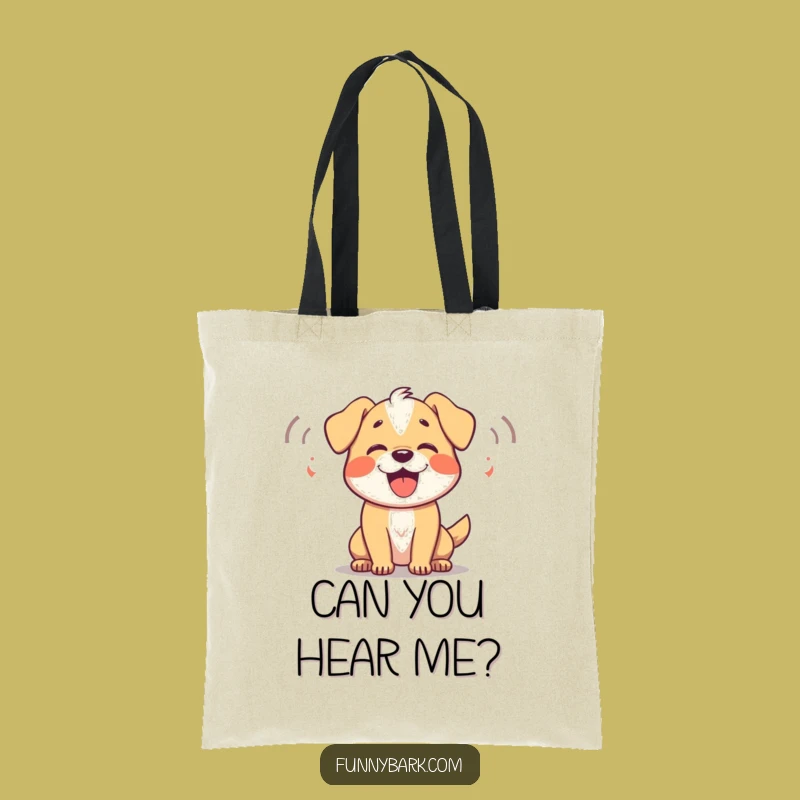 Funny Dog Barking Tote Bag: Carry the Happy Noise, Ideal Gift for Dog Fans