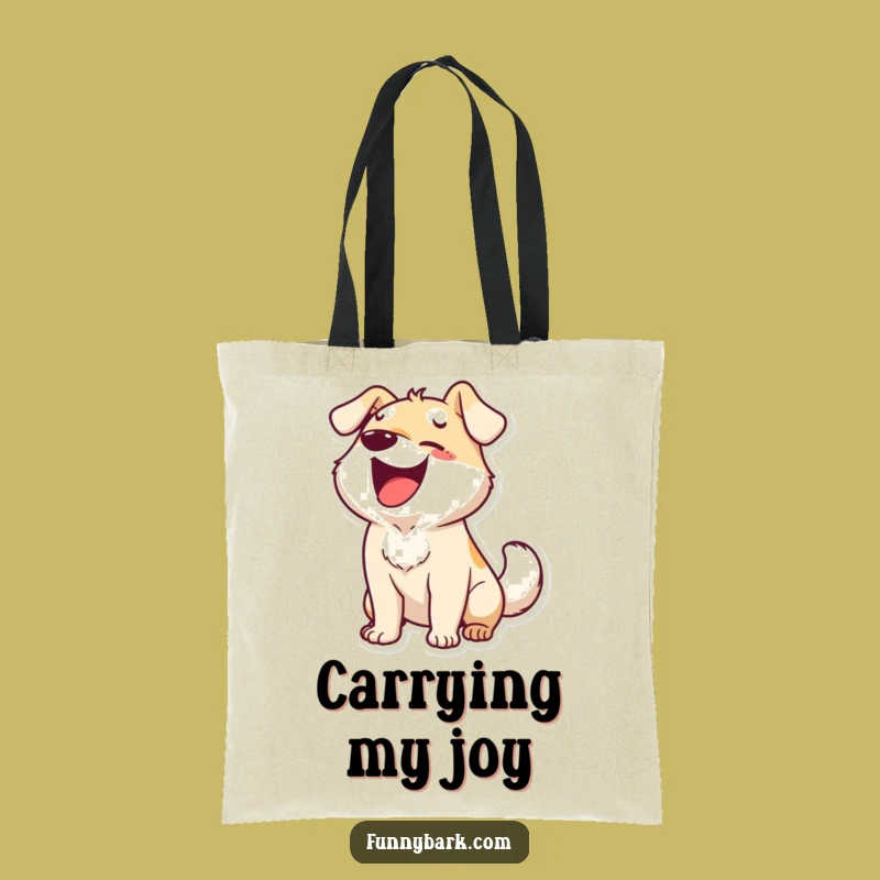 Funny Dog Tote Bag: Wagging Tail Style, Perfect Humorous Carryall