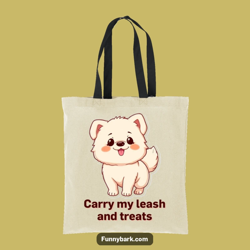 Funny Fluffy Dog Tote Bag - Excitement On The Go!