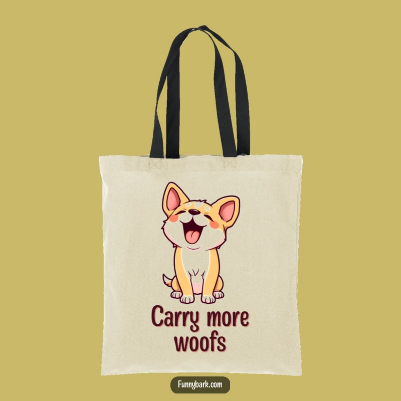 Funny Howling Dog Tote Bag - Carry Your Essentials With Canine Comedy