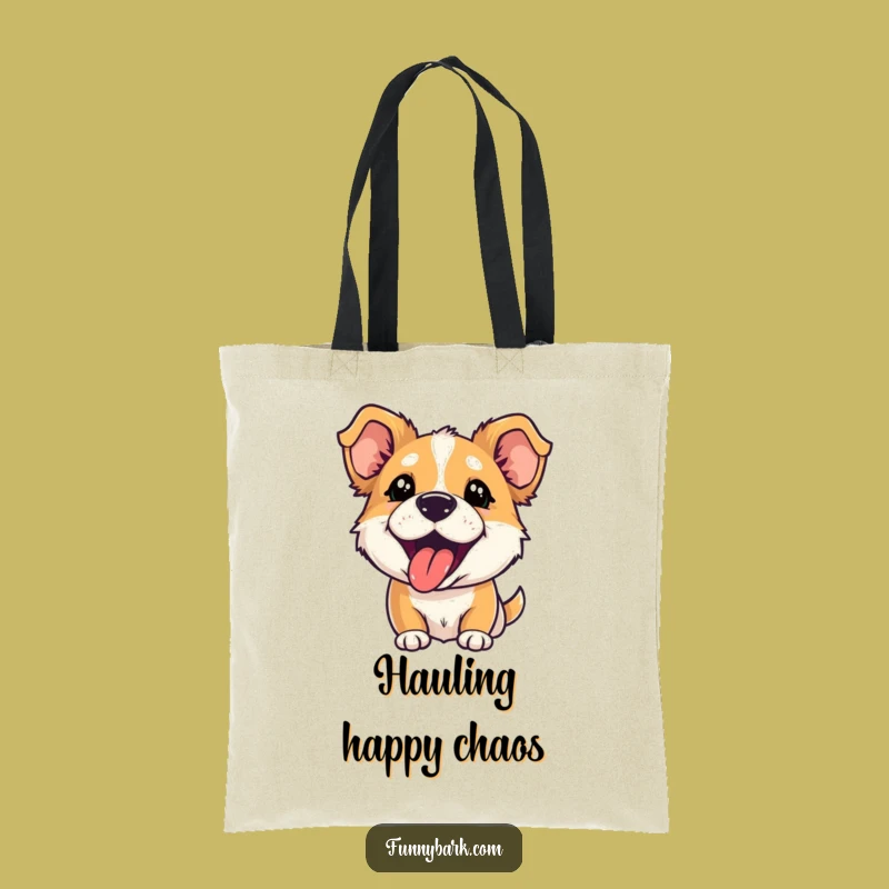 Funny Playful Bark Tote Bag: Carry Your Fun with Canine Charm