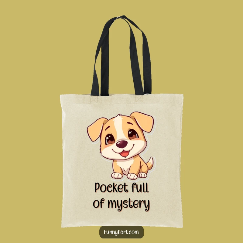 Funny Curious Dog Tote Bag: Carry Your Essentials with This Humorous Gift